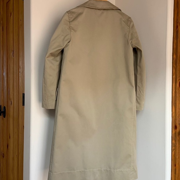 SOLD**STUDIO NICHOLSON Hopper Trench Coat in Khaki - Picture 3 of 4